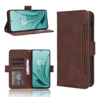 For OnePlus Ace 2V Skin Feel Calf Texture Card Slots Leather Phone Case(Brown)