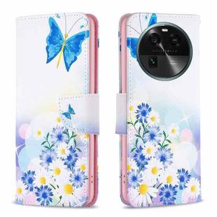 For OPPO Find X6 5G Colored Drawing Pattern Leather Phone Case(Butterfly Love)