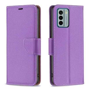 For Nokia G22 Litchi Texture Pure Color Leather Phone Case(Purple)