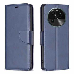 For OPPO Find X6 5G Lambskin Texture Leather Phone Case(Blue)