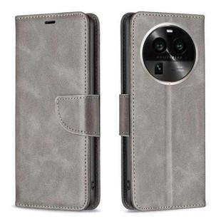 For OPPO Find X6 Pro 5G Lambskin Texture Leather Phone Case(Grey)