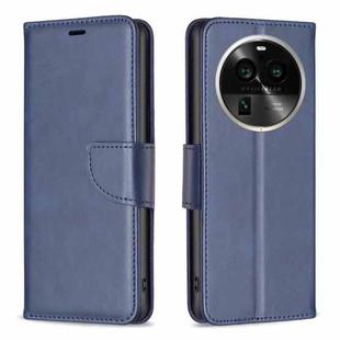 For OPPO Find X6 Pro 5G Lambskin Texture Leather Phone Case(Blue)