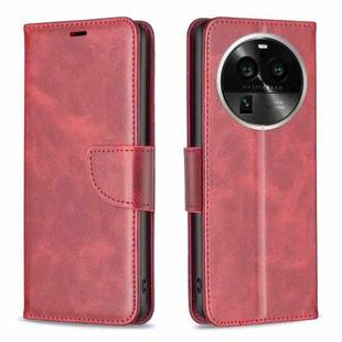 For OPPO Find X6 Pro 5G Lambskin Texture Leather Phone Case(Red)