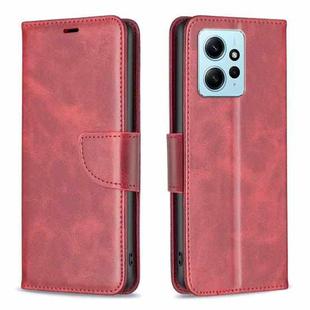 For Xiaomi Redmi Note 12 4G Global Lambskin Texture Leather Phone Case(Red)