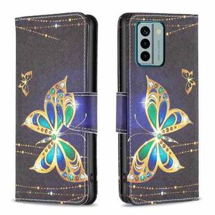 For Nokia G22 Colored Drawing Leather Phone Case(Big Butterfly)