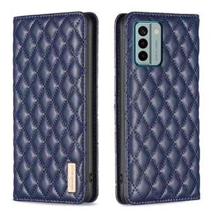 For Nokia G22 Diamond Lattice Magnetic Leather Flip Phone Case(Blue)