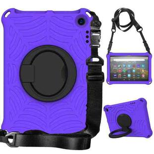 For Amazon Kindle Fire HD 8 2022 / 2020 Spider King Silicone Protective Tablet Case(Purple)