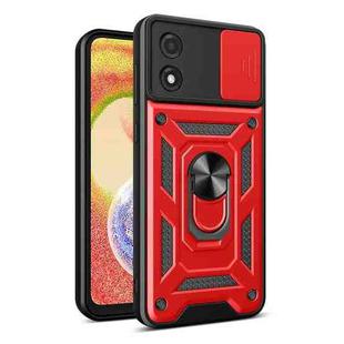 For Motorola Moto E13 4G Sliding Camera Cover Design TPU+PC Phone Case(Red)