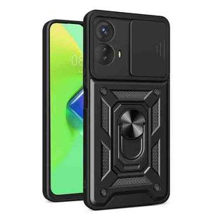 For Motorola Moto G53 5G Sliding Camera Cover Design TPU+PC Phone Case(Black)