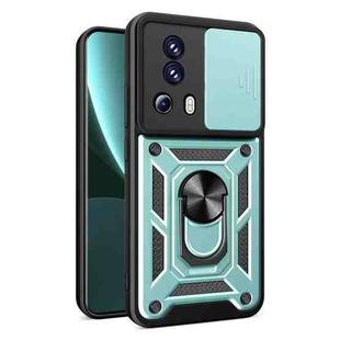 For Xiaomi Civi 2 5G / 13 Lite Sliding Camera Cover Design TPU+PC Phone Case(Green)