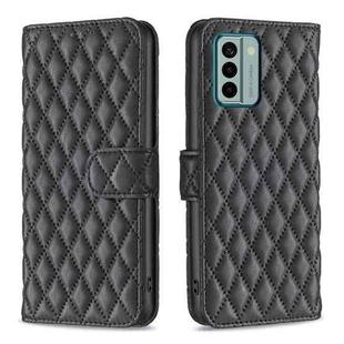 For Nokia G22 Diamond Lattice Wallet Leather Flip Phone Case(Black)