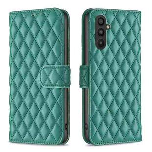 For Samsung Galaxy A24 4G Diamond Lattice Wallet Leather Flip Phone Case(Green)