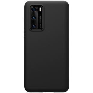 For Huawei P40 NILLKIN Feeling Series Shockproof Liquid Silicone Protective Case(Black)