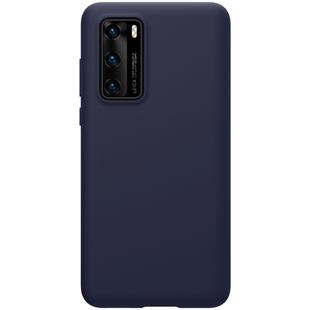 For Huawei P40 NILLKIN Feeling Series Shockproof Liquid Silicone Protective Case(Blue)