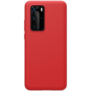 For Huawei P40 Pro NILLKIN Feeling Series Shockproof Liquid Silicone Protective Case(Red)