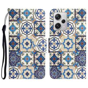 For Xiaomi Redmi Note 12 Pro 5G/Poco X5 Pro Colored Drawing Leather Phone Case(Vintage Totem)