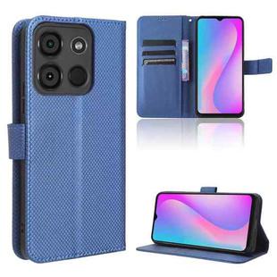 For Itel A60 Diamond Texture Leather Phone Case(Blue)