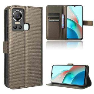 For Itel S18 S663L Diamond Texture Leather Phone Case(Brown)