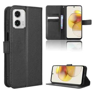 For Motorola Moto G53 5G Diamond Texture Leather Phone Case(Black)