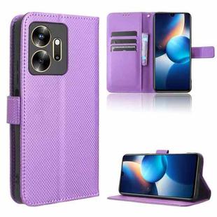 For Infinix Zero 20 X6821 Diamond Texture Leather Phone Case(Purple)