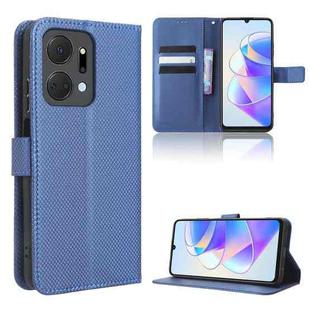 For Honor X7a Diamond Texture Leather Phone Case(Blue)