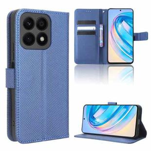 For Honor X8a Diamond Texture Leather Phone Case(Blue)