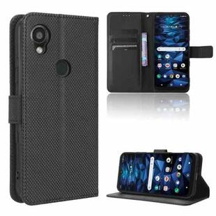 For Kyocera Digno SX3 KYG02 Diamond Texture Leather Phone Case(Black)