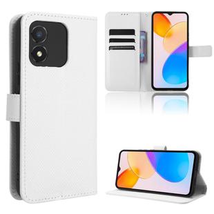 For Honor X5 Diamond Texture Leather Phone Case(White)