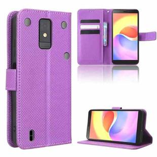 For ZTE Blade A32 Diamond Texture Leather Phone Case(Purple)