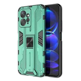For Xiaomi Redmi Note 12 4G Supersonic PC + TPU Shock-proof Phone Case with Holder(Green)