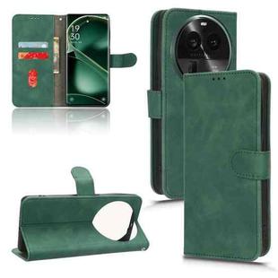 For OPPO Find X6 Skin Feel Magnetic Flip Leather Phone Case(Green)