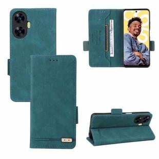 For Realme C55 Magnetic Clasp Leather Phone Case(Green)
