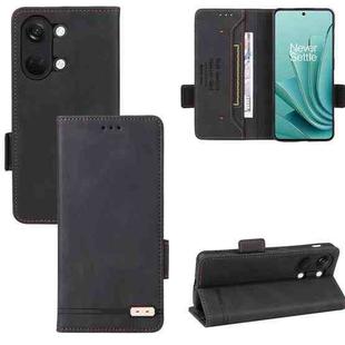 For OnePlus Ace 2V Magnetic Clasp Leather Phone Case(Black)