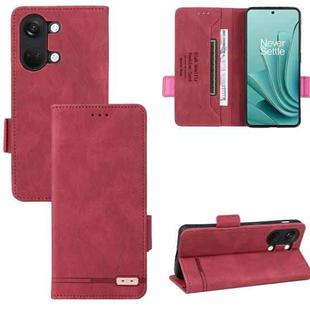 For OnePlus Ace 2V Magnetic Clasp Leather Phone Case(Red)
