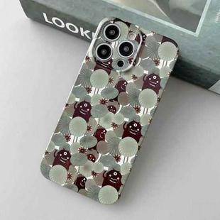 For iPhone 12 Pro Precise Hole Glossy PC Phone Case(Lotus Leaf Spirit)