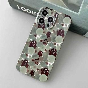 For iPhone 12 Pro Max Precise Hole Glossy PC Phone Case(Lotus Leaf Spirit)
