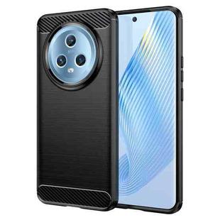 For Honor Magic5 Brushed Texture Carbon Fiber TPU Phone Case(Black)