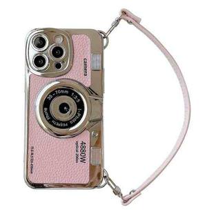 For iPhone 14 Pro Max Camera Style Phone Case(Pink)