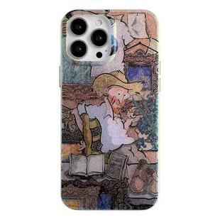 For iPhone 12 / 12 Pro Silk Texture Phone Case(Thinking)