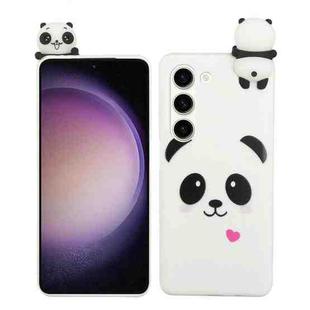 For Samsung Galaxy S23 5G Shockproof Cartoon TPU Phone Case(White Panda)