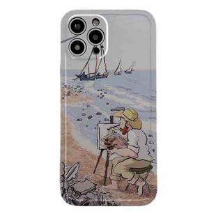 For iPhone 13 Pro Electroplating Phone Case(Painting)
