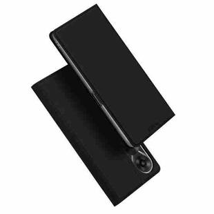 For OPPO A78 5G DUX DUCIS Skin Pro Series Horizontal Flip Phone Leather Case(Black)