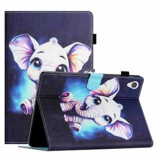 For Lenovo Tab M10 HD Gen 2 Coloured Drawing Stitching Smart Leather Tablet Case(Elephant)