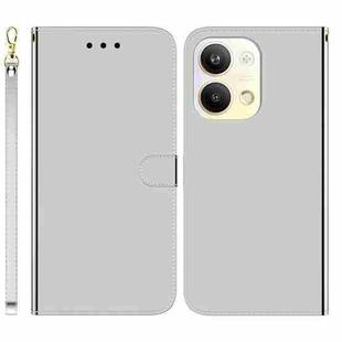 For OPPO Reno9 Pro Imitated Mirror Surface Leather Phone Case(Silver)