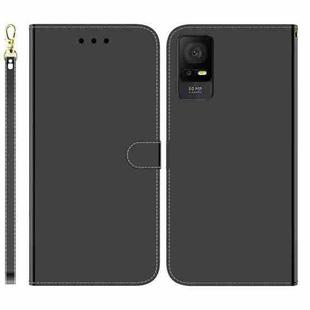 For TCL 408 Imitated Mirror Surface Leather Phone Case(Black)