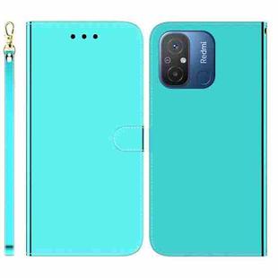For Xiaomi Redmi 12C / 11A Imitated Mirror Surface Leather Phone Case(Mint Green)