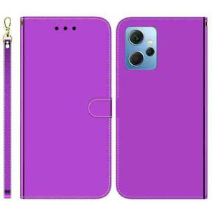 For Xiaomi Redmi Note 12 4G Global Imitated Mirror Surface Leather Phone Case(Purple)