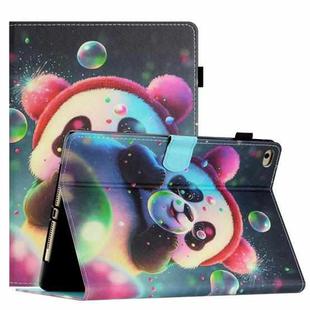 For iPad mini 5/4/3/2/1 Coloured Drawing Stitching Smart Leather Tablet Case(Panda)