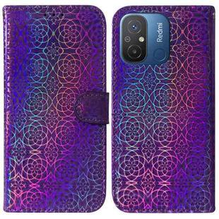 For Xiaomi Redmi 12C / 11A Colorful Magnetic Buckle Leather Phone Case(Purple)