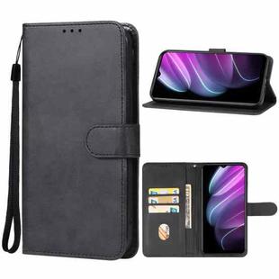 For Realme V30 Leather Phone Case(Black)